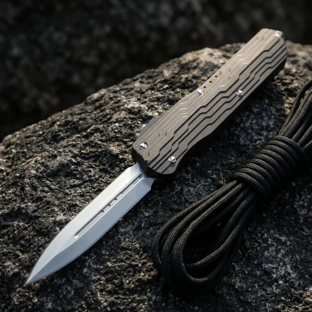 Spring Automatic Knife Micro Collectible OTF Gift - 4444