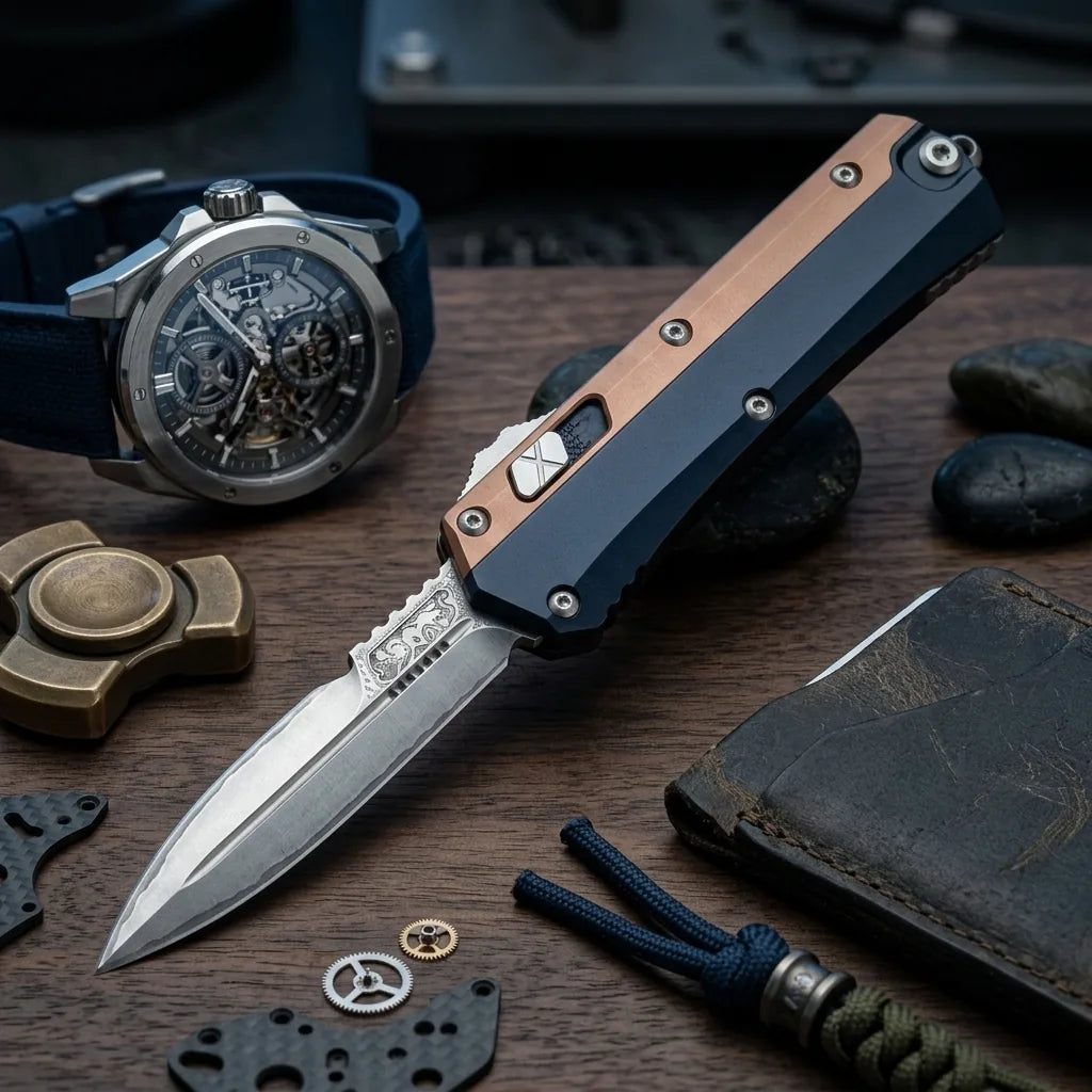 Spring Automatic Knife Micro Collectible OTF Gift - 5989