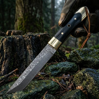 Damascus Straight Knife Upgr Collectible Fixed Blade - 5550