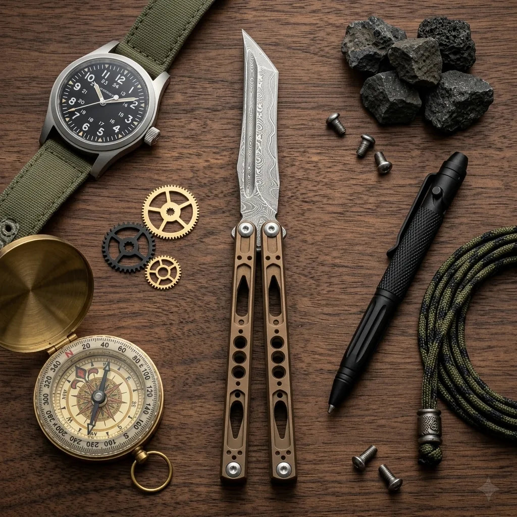 Balisong Butterfly Knife Mag Flip Trick Collectible - 6608