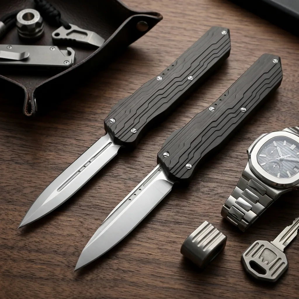 Spring Automatic Knife Micro Collectible OTF Gift - 4444