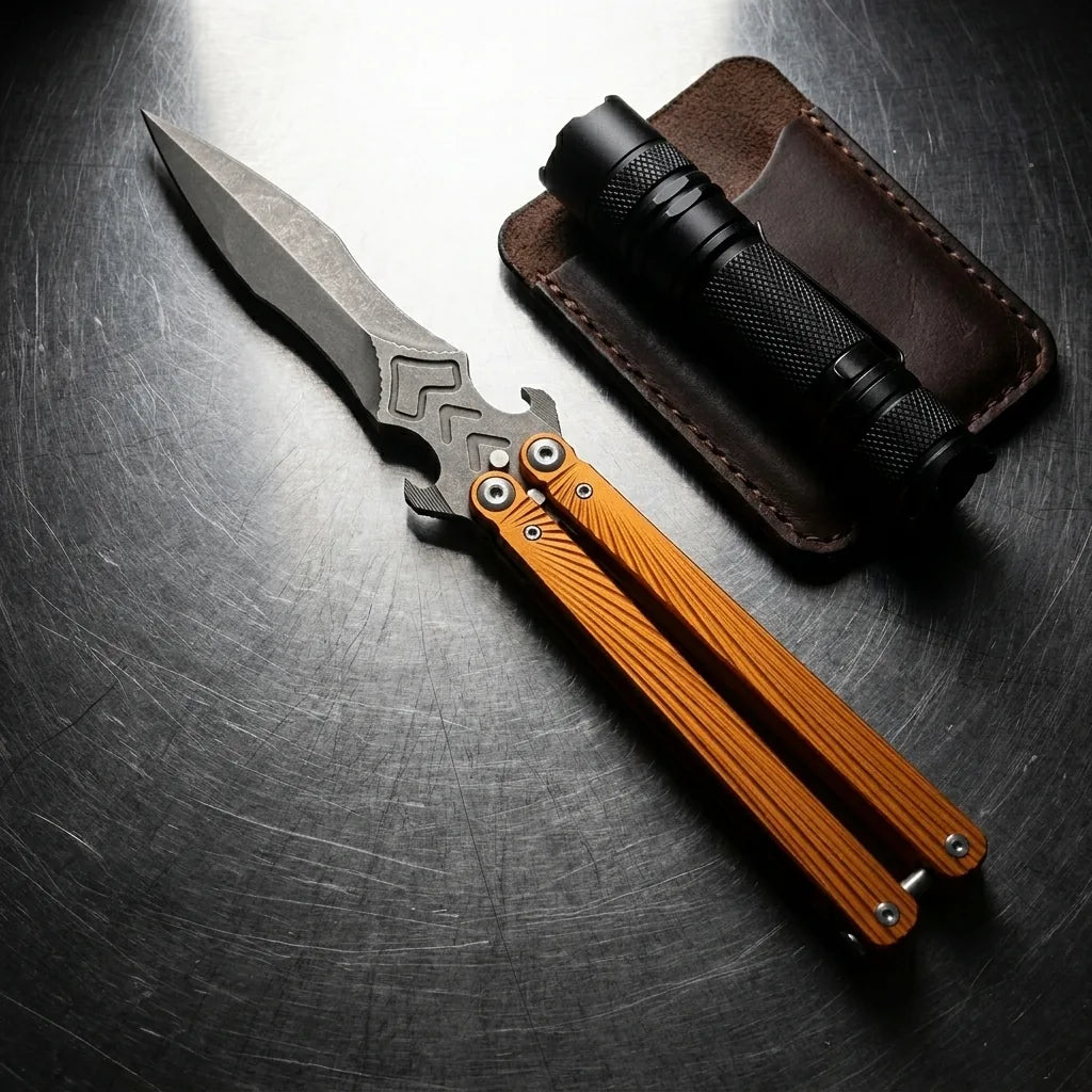 Balisong Butterfly Knife New Flip Trick Collectible - 6174