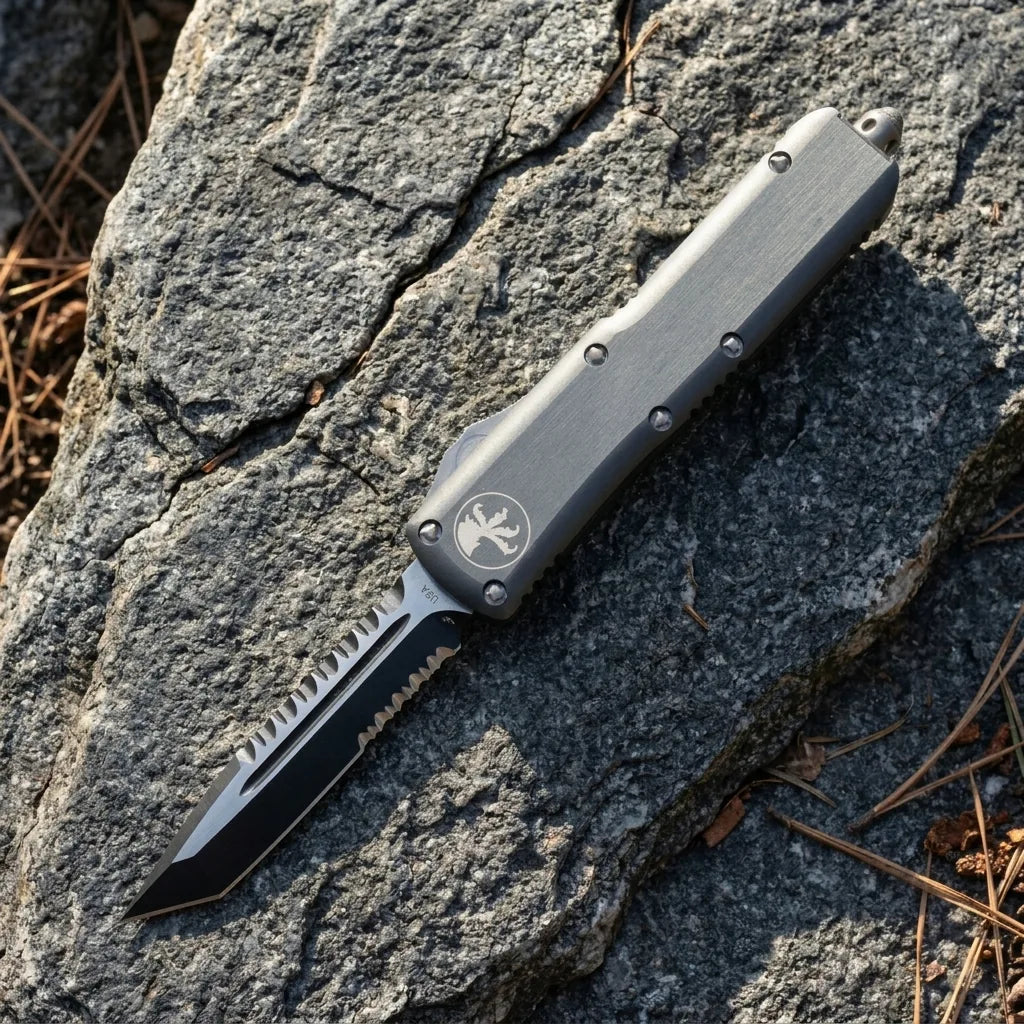 Spring Automatic Knife Micro Collectible OTF Gift - 6835