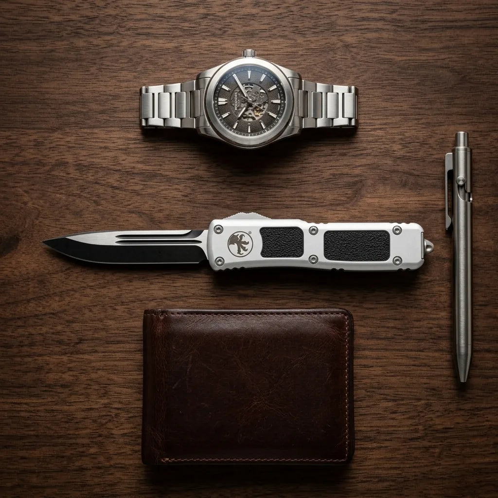 Spring Automatic Knife Micro Collectible OTF Gift - 6836