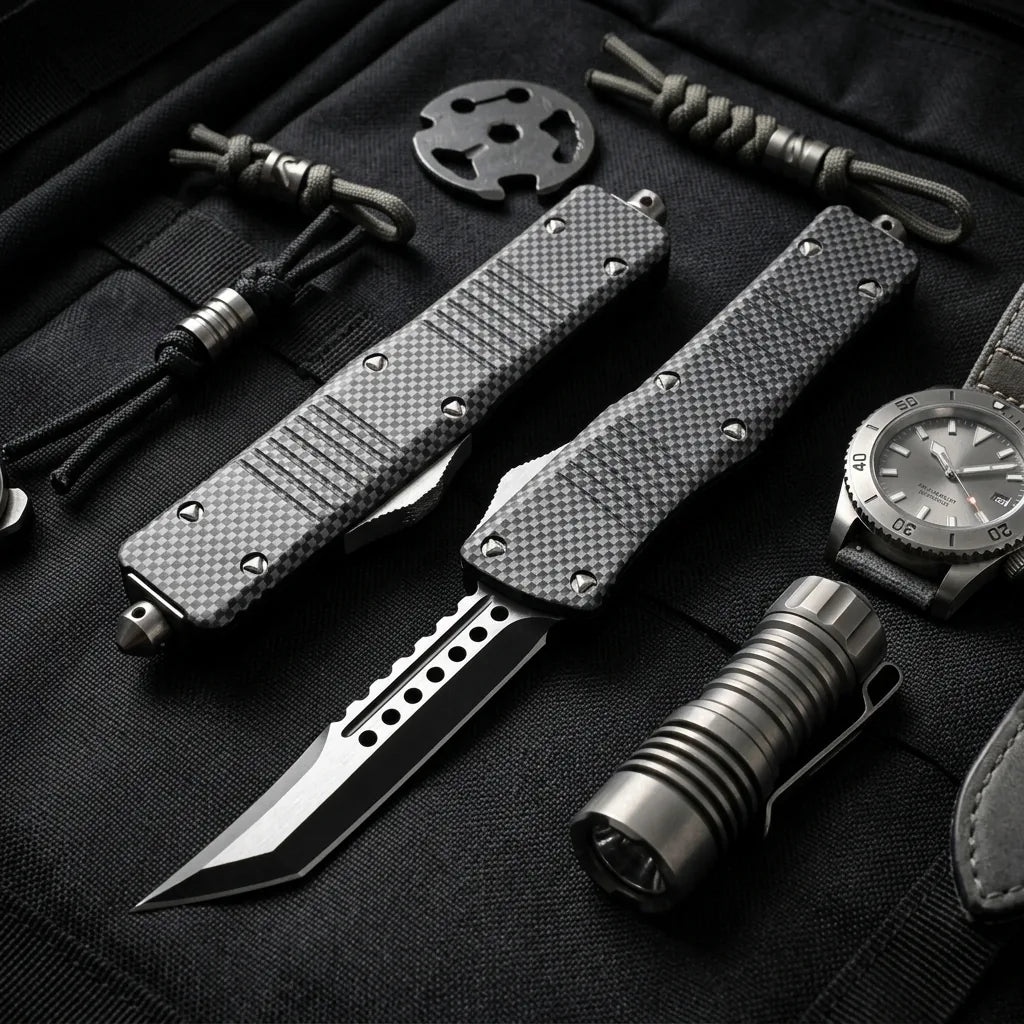 Spring Automatic Knife Micro Collectible OTF Gift - 4077