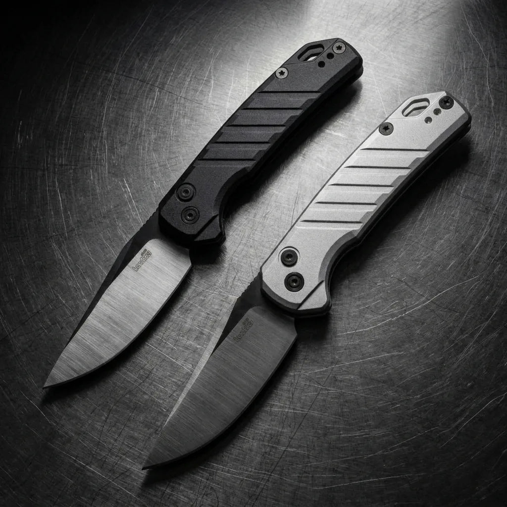 OTF Stiletto Knife 7305 Side Jump Pocket Spring Steel - 7255