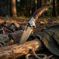 Damascus Folding Knife Arrow EDC Collectible Gift - 5461