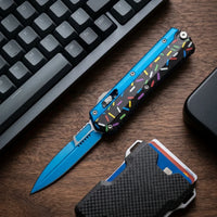 Spring Automatic Knife Micro Collectible OTF Gift - 6954