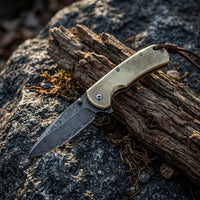 Damascus Folding Knife Tianc EDC Collectible Gift - 4880