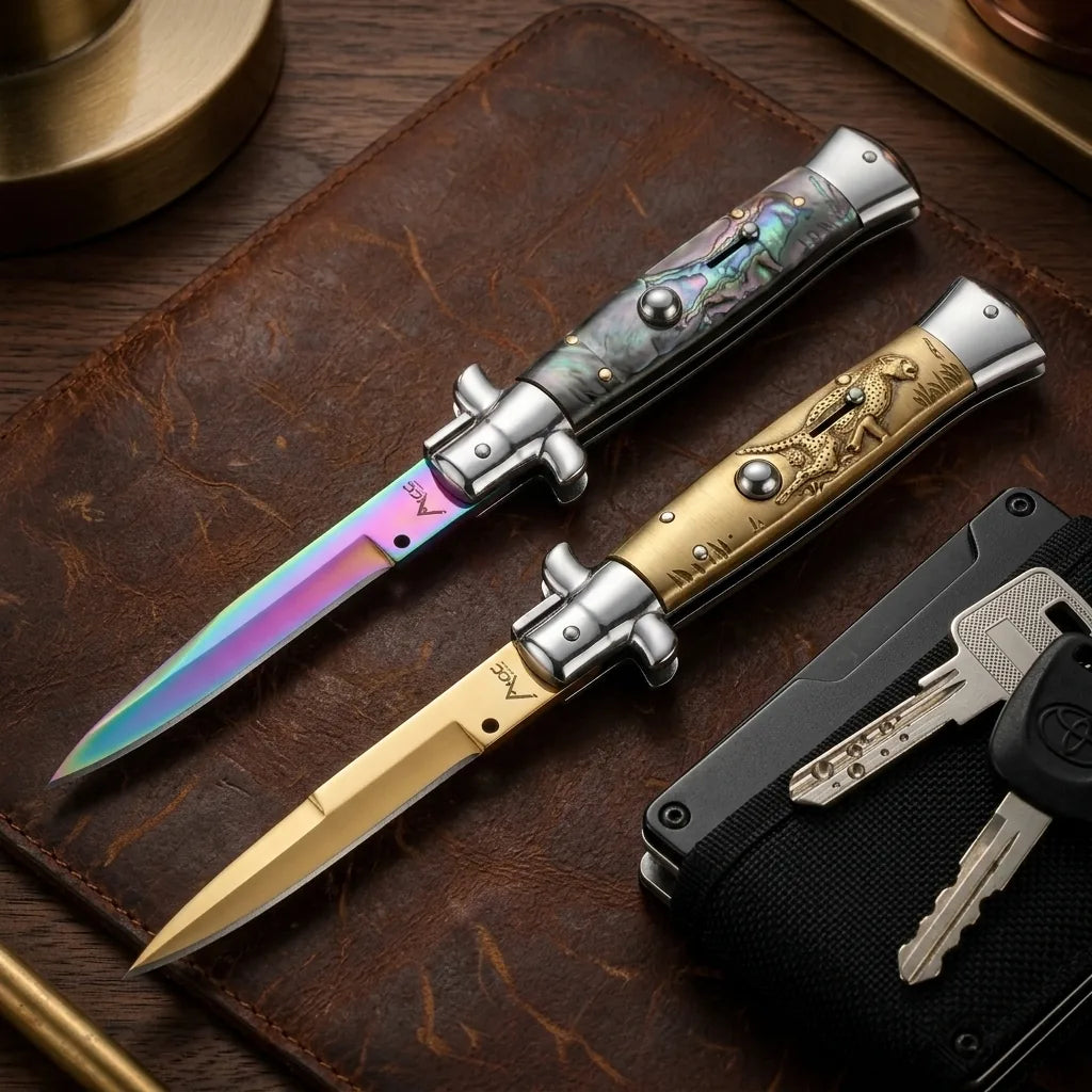 Spring Automatic Knife Zhahu Collectible OTF Gift - 4766