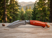 Damascus VG10 Fixed Blade Knife Outdoor EDC Tengu - 4132