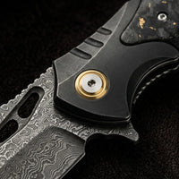 Damascus Folding Knife Lingxi EDC Collectible Gift - 6658