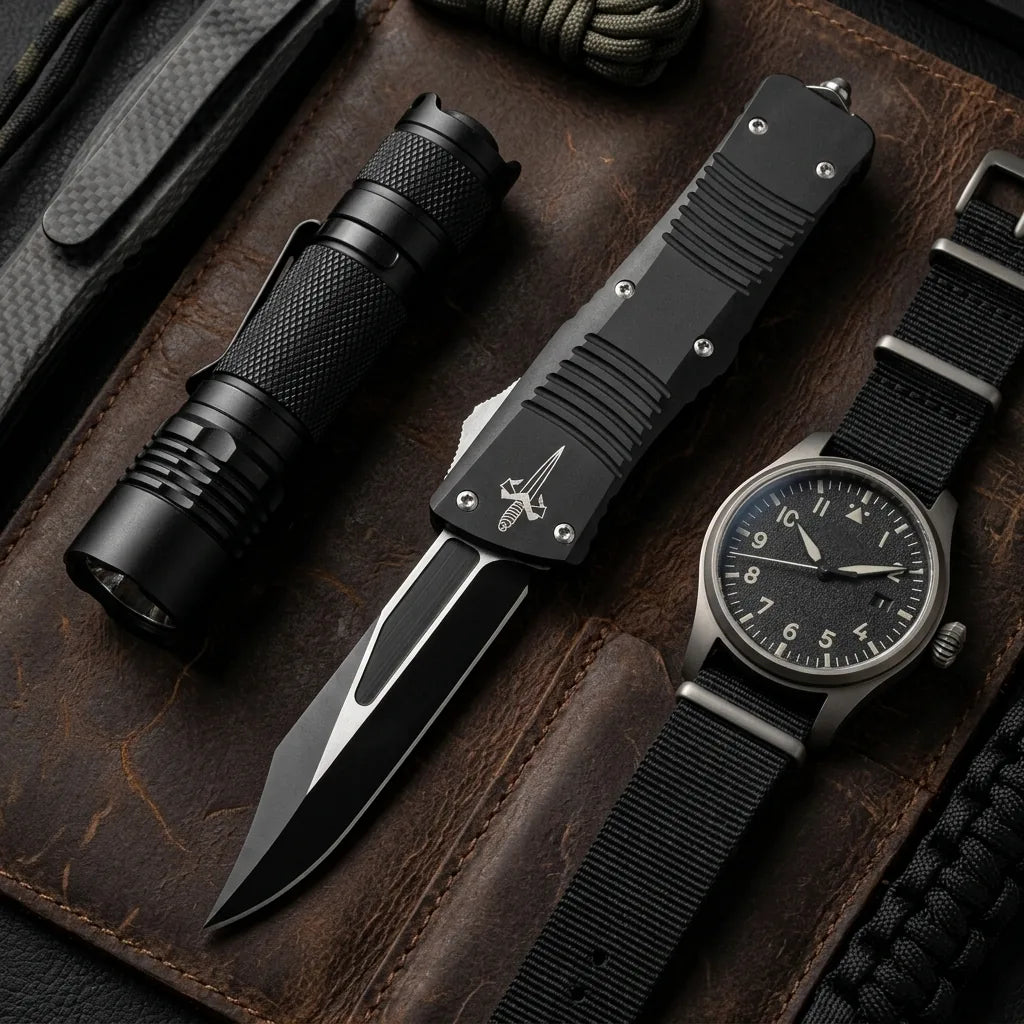 Spring Automatic Knife Micro Collectible OTF Gift - 4182
