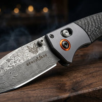 Damascus Folding Knife Butte EDC Collectible Gift - 7188