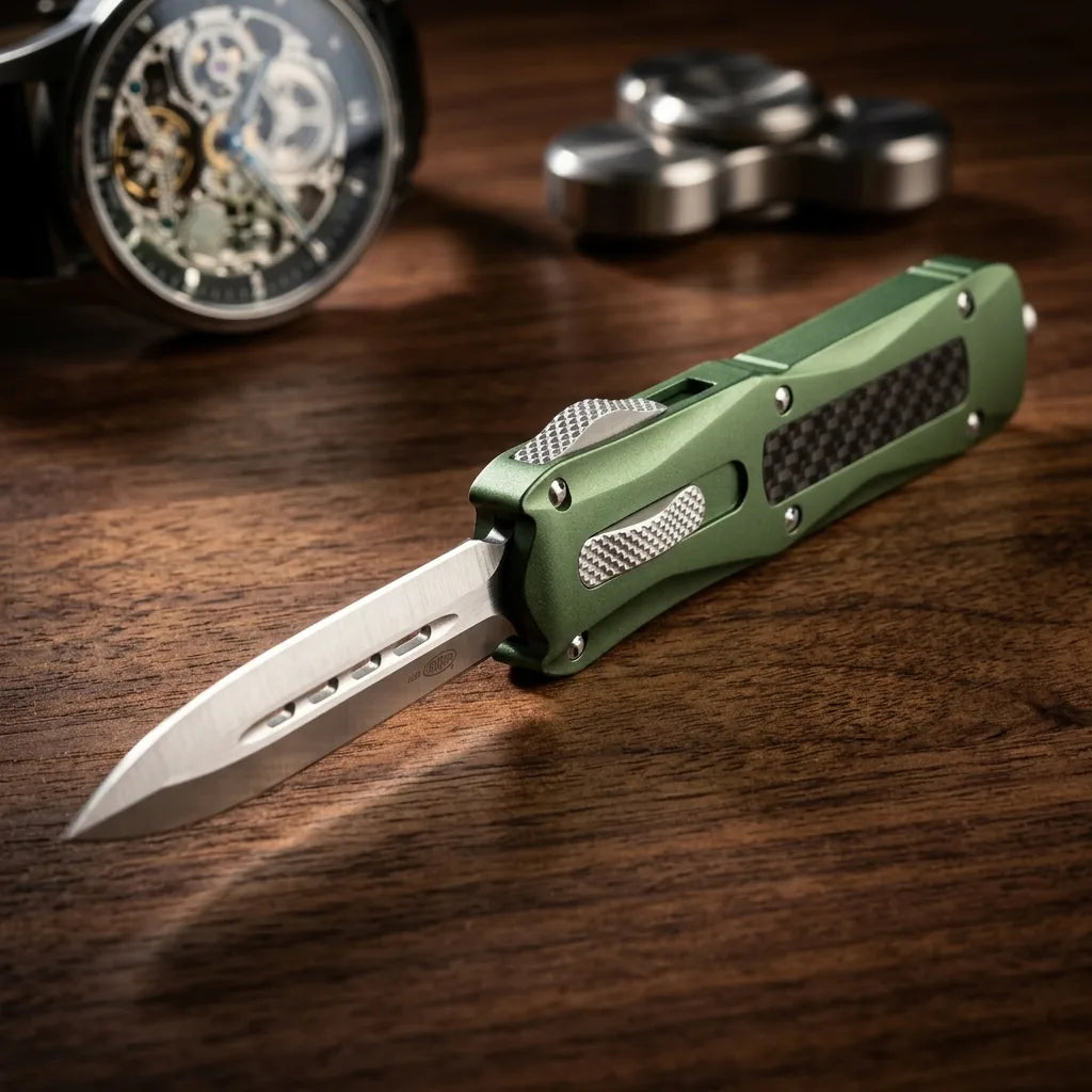 Spring Automatic Knife Butte Collectible OTF Gift - 6843
