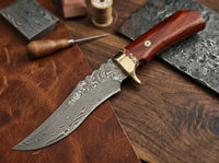 Damascus Outdoor Fixed Blade Knife - Camping M2 - 1420