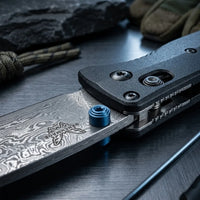 Damascus Folding Knife Butte EDC Collectible Gift - 6946