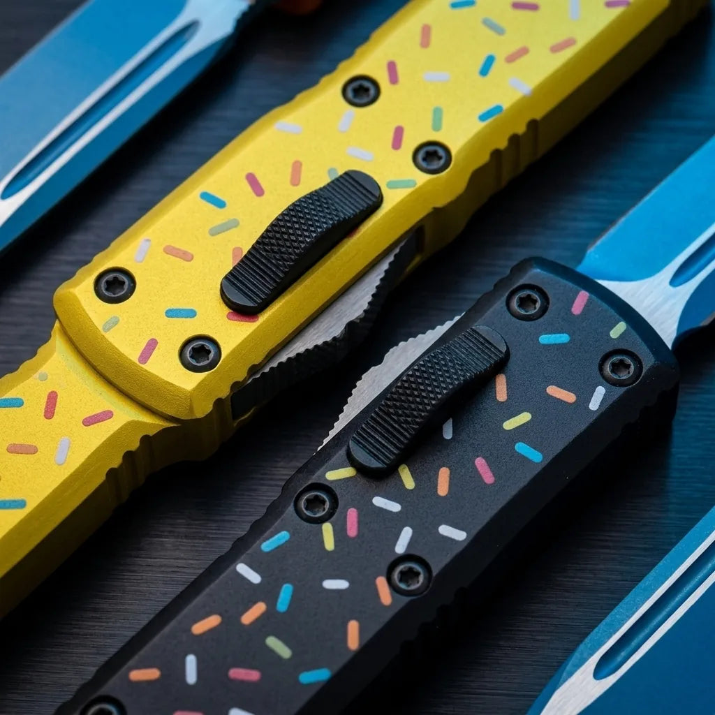 Spring Automatic Knife Micro Collectible OTF Gift - 6947