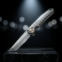 Damascus Folding Knife Thund EDC Collectible Gift - 6191