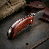Damascus Folding Knife KJ-03 EDC Collectible Gift - 4297