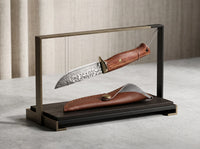 Damascus Folding EDC Knife Rosewood Handle - 4387