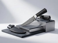 Damascus Outdoor Camping Knife Ebony EDC Blade - 2821