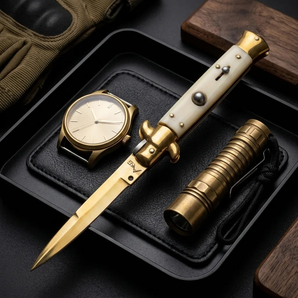 Spring Automatic Knife 9-Inc Collectible OTF Gift - 3434