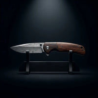 Damascus Folding Knife Mosco EDC Collectible Gift - 4289