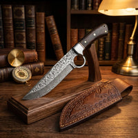 Damascus Straight Knife 20 N Collectible Fixed Blade - 5741