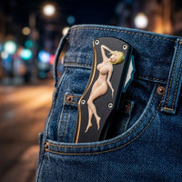 Spring Automatic Knife Naked Girl Pocket Spring Steel - 6113