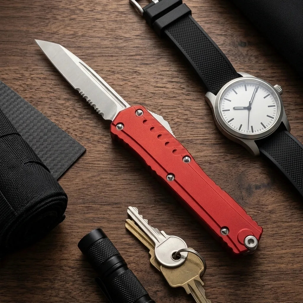 Spring Automatic Knife Micro Collectible OTF Gift - 7070