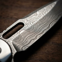 Damascus Folding Knife Arrow EDC Collectible Gift - 5461