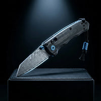 Damascus Folding Knife BENCH EDC Collectible Gift - 6502