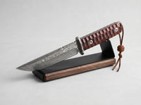 Damascus Samurai Katana Display Knife Rosewood - 5030