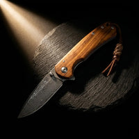 Damascus Folding Knife Damas EDC Collectible Gift - 5436